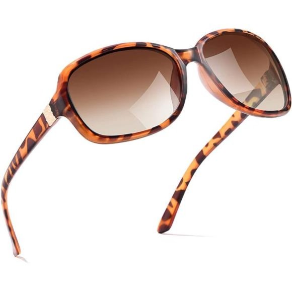Polarized Sunglasses Womens A09 Trendy Polarized Sunglasses, Tortoise